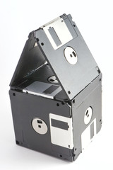 Obraz premium Floppy disks isolated on white background