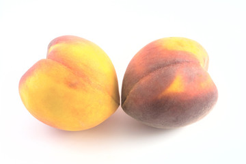 Peach isolated on white background