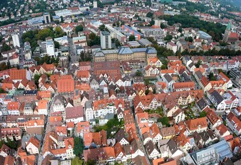 Fototapeta na wymiar Widok miasta Ulm