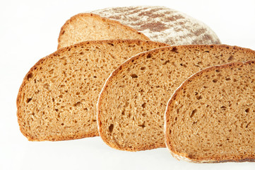 brown bread from the flour of rough grade
