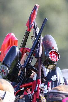 Paintball Guns in the Air