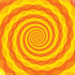 Abstract fractal pattern. Orange tint