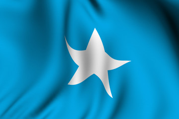 Rendered Somalian Flag