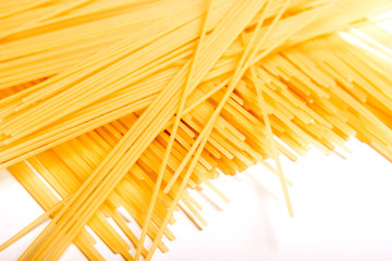 Macaroni on white backgroung. Isolated.