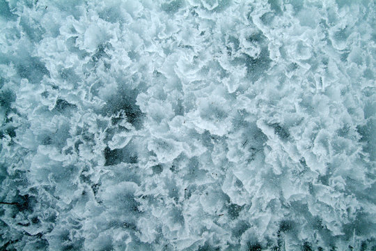 Macro of an ice floe