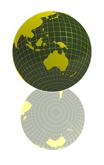 australia globe