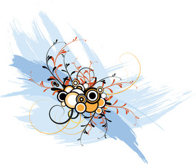 Abstract floral background with place for your text