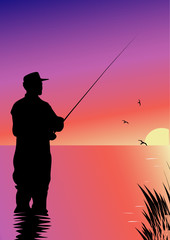 vector illustration "fishing"