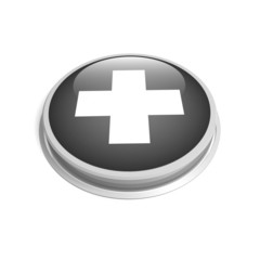 gray cross button