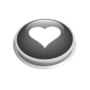 gray heart button