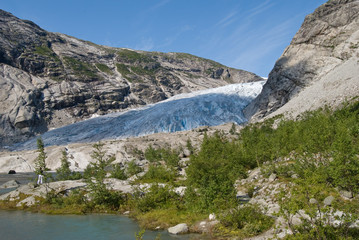 Obraz na płótnie Canvas Nigardsbreen Gletscher in Norwegen