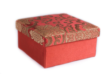 Red box isolated on a white background.