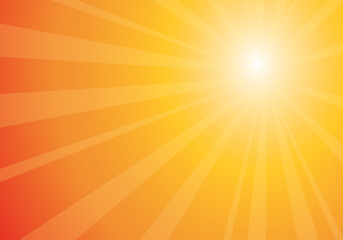 Obraz premium beautiful orange sunshine, vector illustration