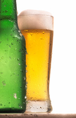 Bottle and glass of beer