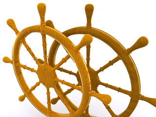 rudders leadership. 3D © sad