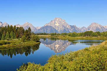 The Oxbow Bend Turnout Area in Grand Teton National Park