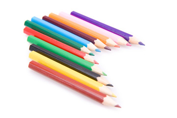 Fototapeta premium Vivid color pencils