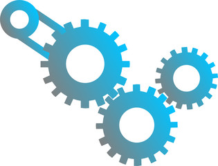Abstract vector illustration of gears machinery