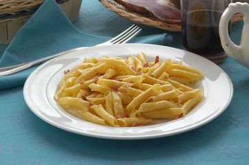 Garganelli allo speck - Primi Trentino Alto Adige