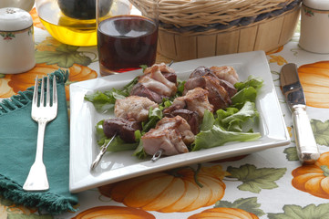 Spiedini di fegato e animelle - Antipasti Trentino Alto Adige