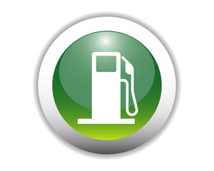 Glossy Fuel Station Icon Button