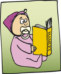 baby read Hamlet
