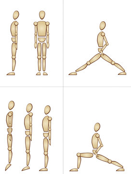human doing exercises