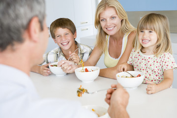 Obraz na płótnie Canvas Family Eating A meal,mealtime Together