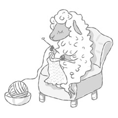 knitting sheep