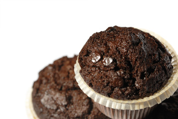 muffins on a white background
