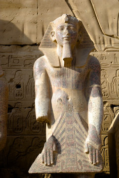 Egyptian Statue of Ramses II Karnak Temple Complex