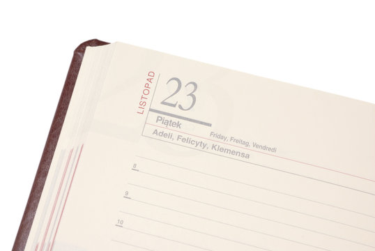 Card from the calendar.