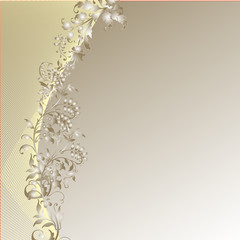 floral grise jaune