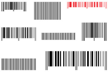 Samples selling barcode. Vector illustration.