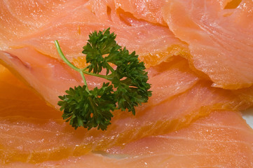 Frischer Seelachs mit Petersilie