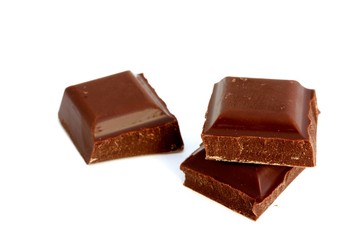 Chocolate isolated on white background