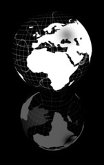 africa inverse globe