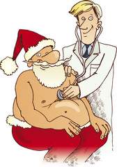 Santa Claus and doctor