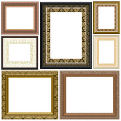 Gilted Fabics Frame Collection - with isolated clipping path