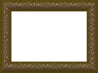 Classic Gold Frame PNG with Transparency