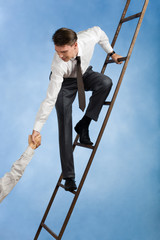 Conceptual image of successful businessman