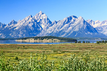 The Grand Teton National Park in Wyoming