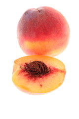 Softy Peach isolated on white background