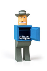 Human values: money under protection.