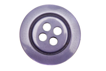 Nice button with four holes on a white background