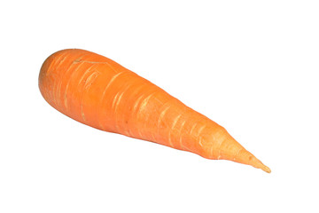 fresh carrot isolated on white background