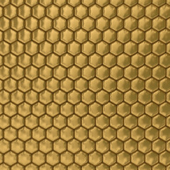 Comb honey. 3D image. Illustrations