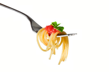 Spaghetti fork isolated