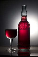 bouteille et verre transparence 2