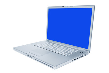 Modern and stylish laptop on a white background